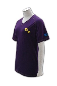 T195 整班 tee 整 soc tee 設計tee shirt  訂製班衫專門店     深紫色